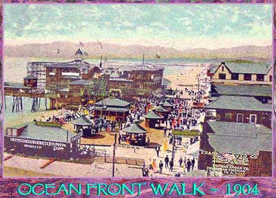 ocean walk at Venice Beach, circa 1891