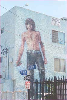 Venice Beach mural depicts Jim Morrison in his leather pants and concho belt